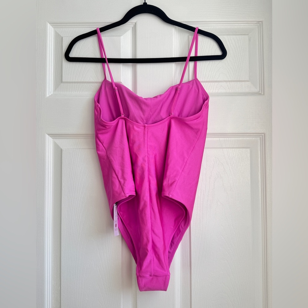 Shade & Shore Barbie Pink One Piece Swimsuit, Size Medium - NWT - Picture 5 of 12